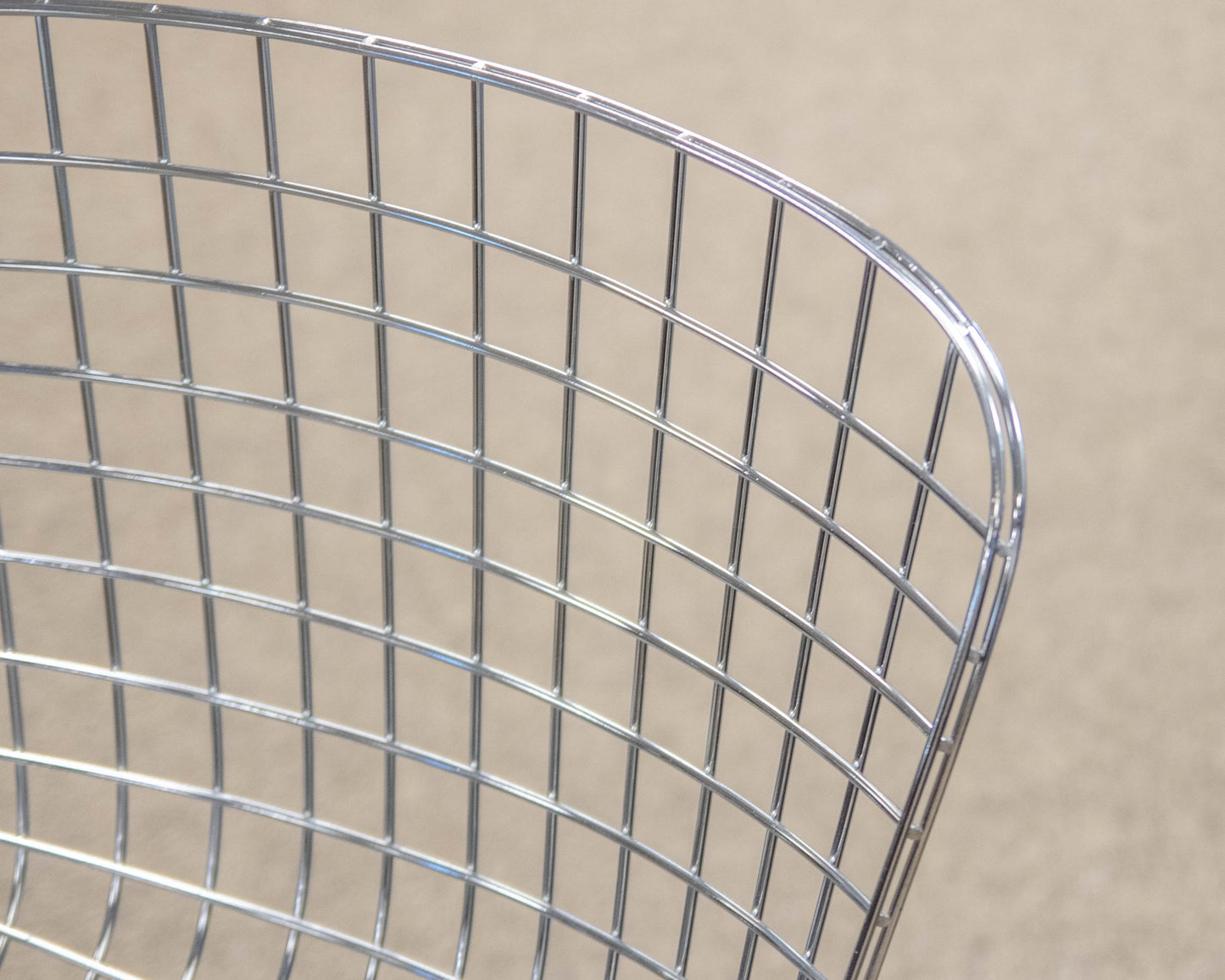 Pair of Chrome Wire Design Bar Stools