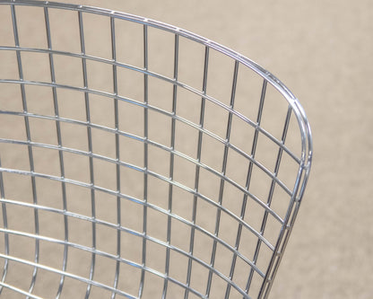 Pair of Chrome Wire Design Bar Stools