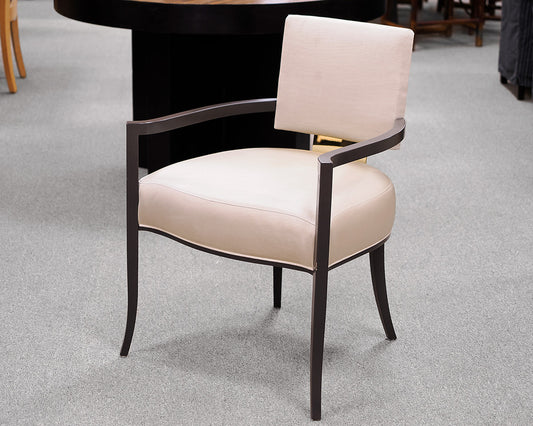 Set of 8 Caracole Upholstered Arm Chairs