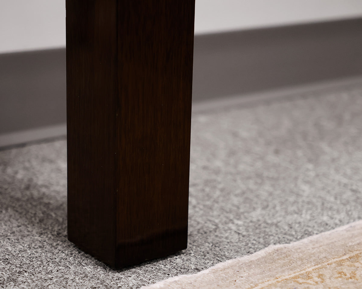 Dark Brown Lacquer Console Table