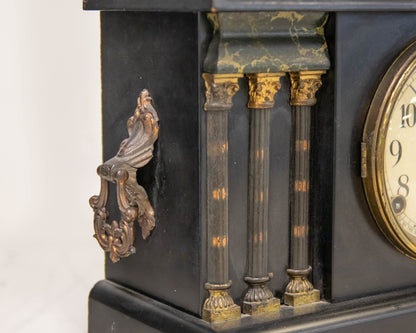 Sessions Melrose 8-Day Antique Neoclassical Desk Clock
