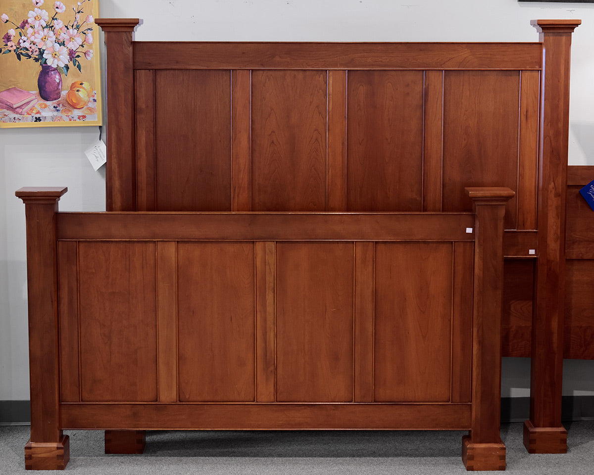 Cherry Panel Queen Bed