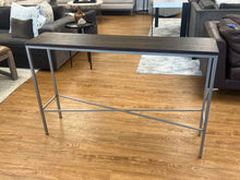 Wood Top Console Table