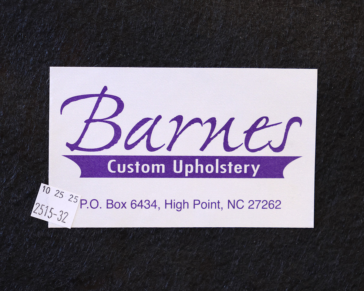 Upholstered Twin Blue Regency Style Bed Frame