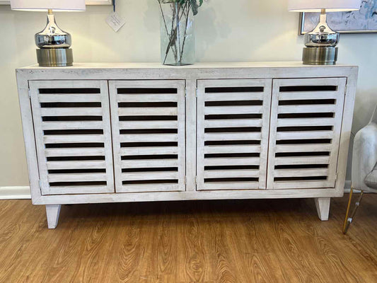 Rustic Off-White Farmhouse Sideboard
