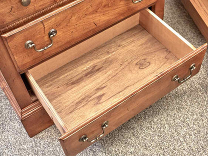 Pair of Ash 3 Drawer Nightstands