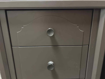Charcoal 3-Drawer Nightstand
