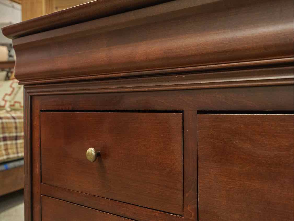 Louis Phillip Style 12 Drawer Dresser with Bronze Finish Knobs