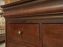 Louis Phillip Style 12 Drawer Dresser with Bronze Finish Knobs