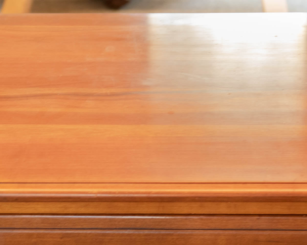 Cherry 9 Drawer Dresser w/ Brass Hardware