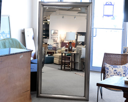 Pottery Barn Silver Beaded Floor Length Mirror