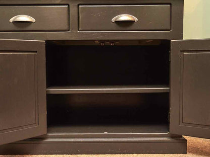 Huntington Furniture 'Antique Olive' Finish 3 Drawer 4 Door Hutch