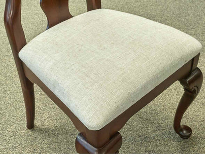Set of 6 Cherry Queen Ann  Dining Chairs