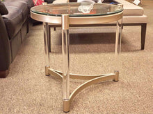 Contemporary Glass Top Side Table