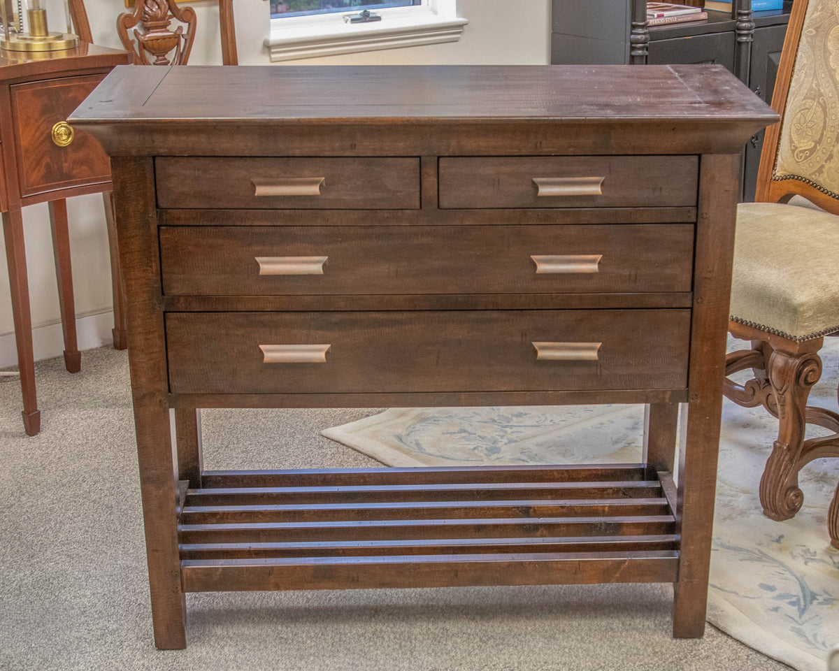 Hammary Furniture 4 Drawer Server in Dark Wood