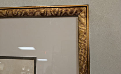 'Muted Horizons A' Landscape in Antique Gold Frame