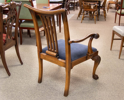 Set of 8 Mahogany Chippendale Dining Chairs with Ball & Claw Feet
