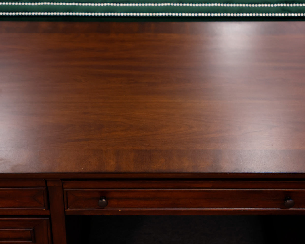 Mahogany 7-Drawer Executive Desk