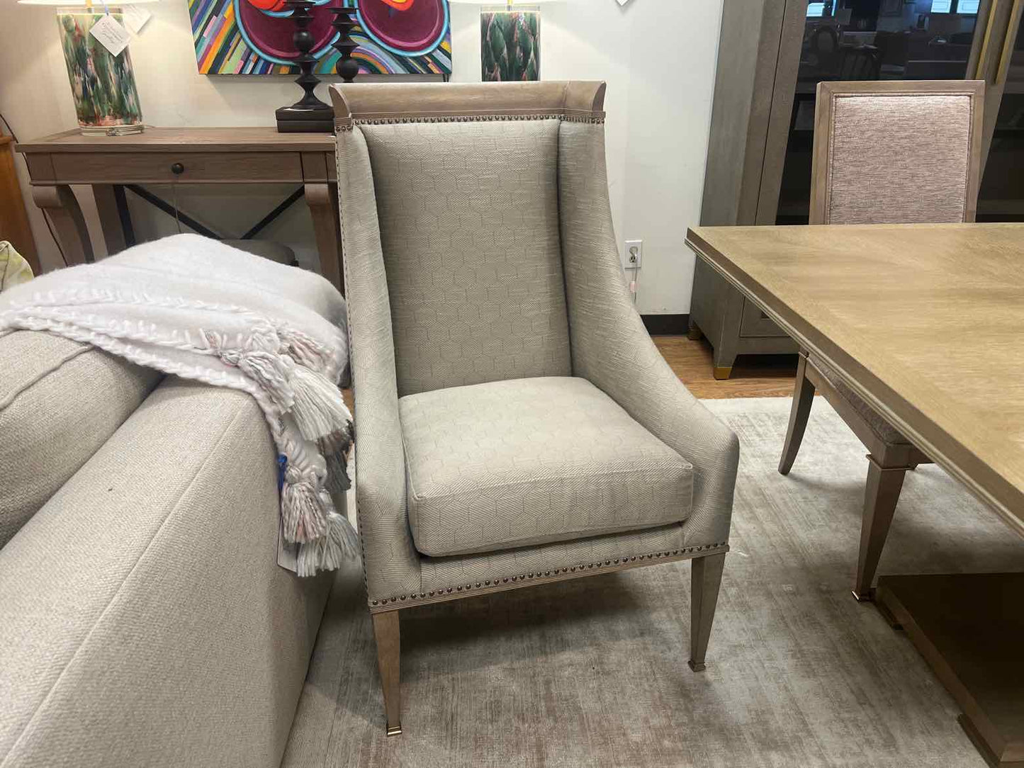 A.R.T. Furniture 'Bedford' Cerused Oak Dining Set w/ 6 Chairs