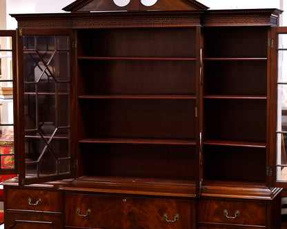 Mahogany Breakfront China Cabinet