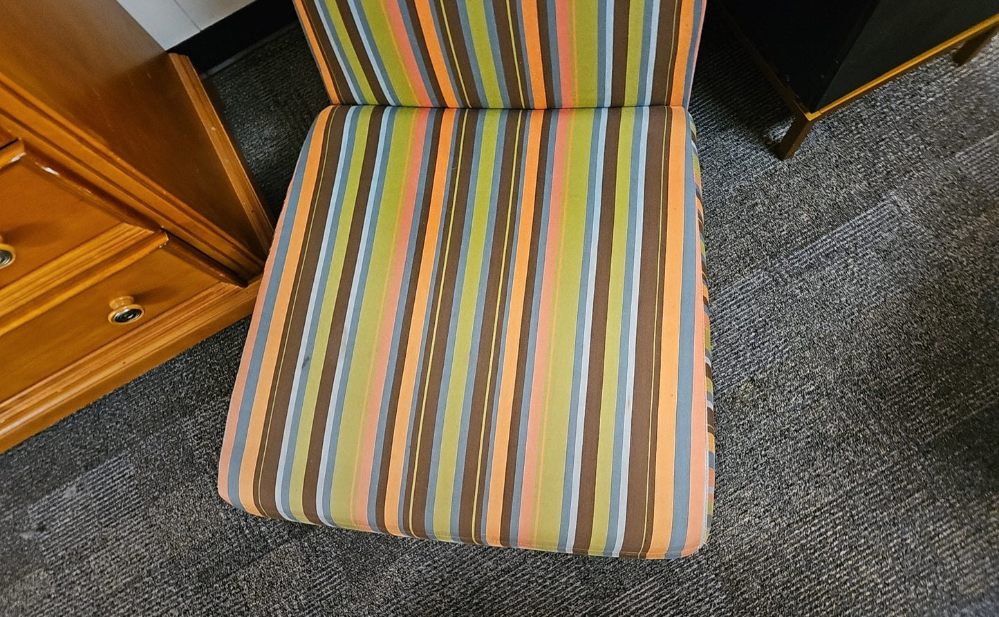 ABC Carpet & Home Striped Slipper Chair
