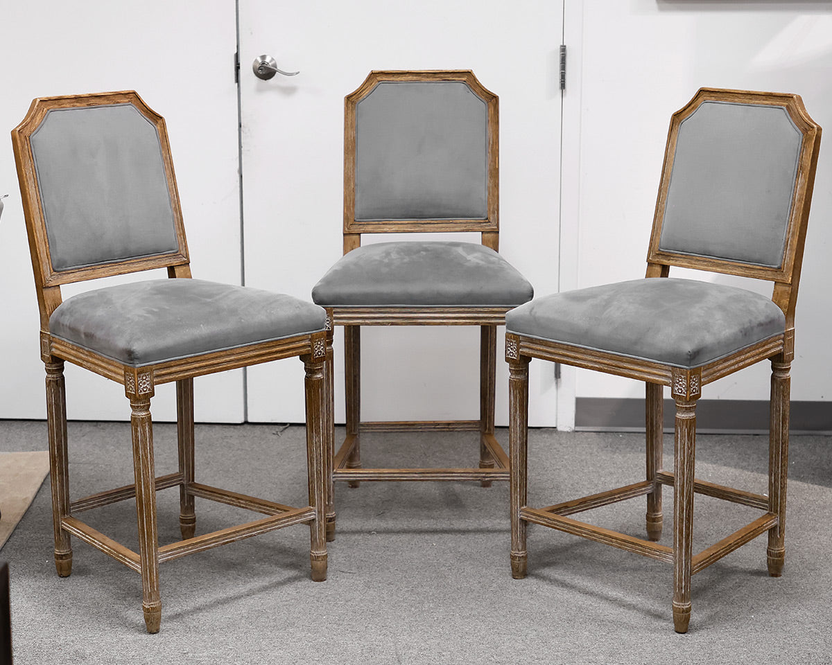 Set of 3 Restoration Hardware Counter Stools