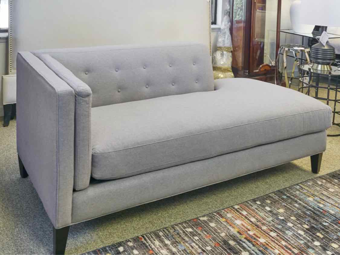 Jonathan Louis Right Arm Chaise in Grey