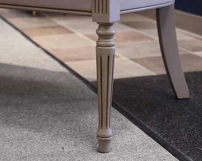 Gray Rattan Bench