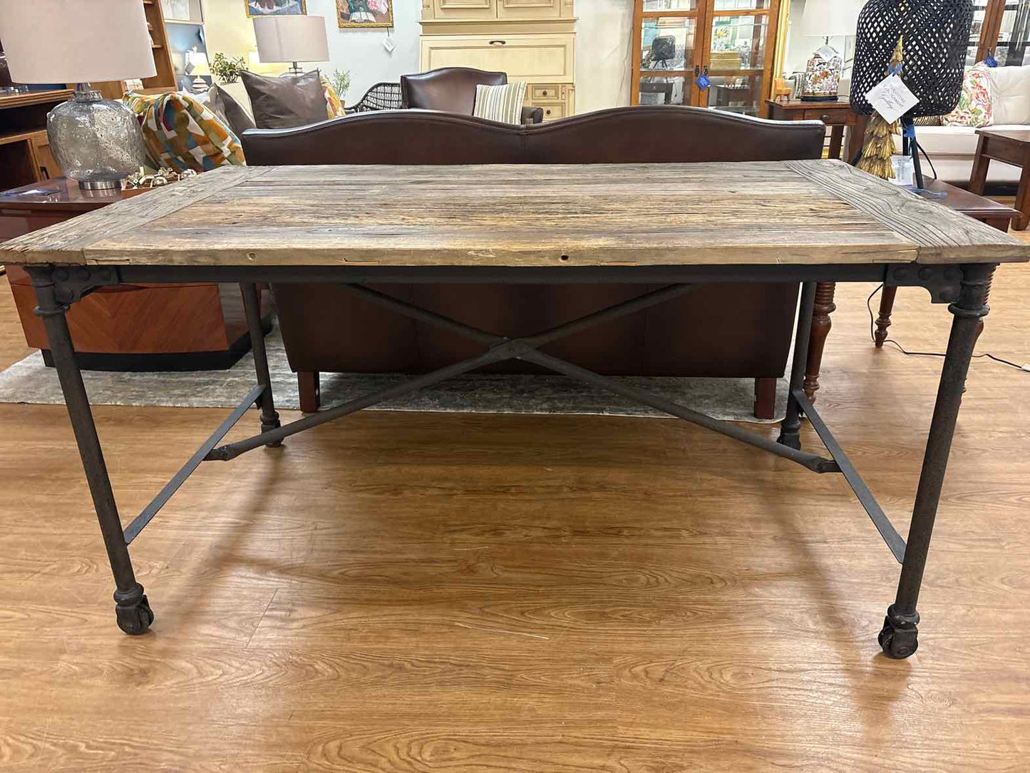 RH 'Flatiron' Industrial Desk