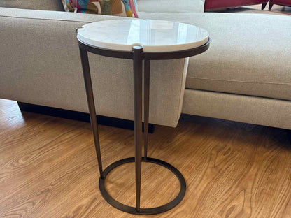 'Mercier' Marble Top Accent Table