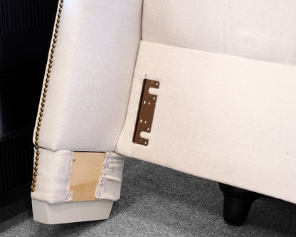 Mitchell Gold + Bob Williams White Upholstered King Bed