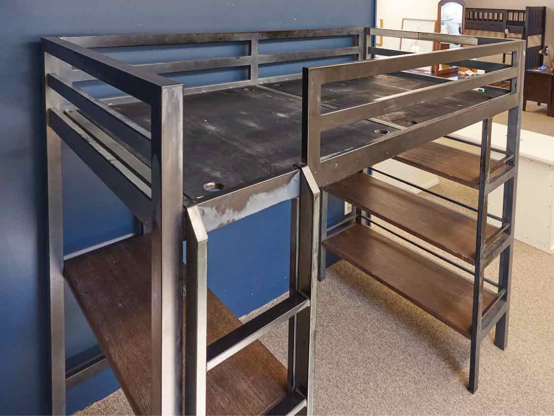 Restoration Hardware Twin 'Industrial Loft Study' Bunkbed