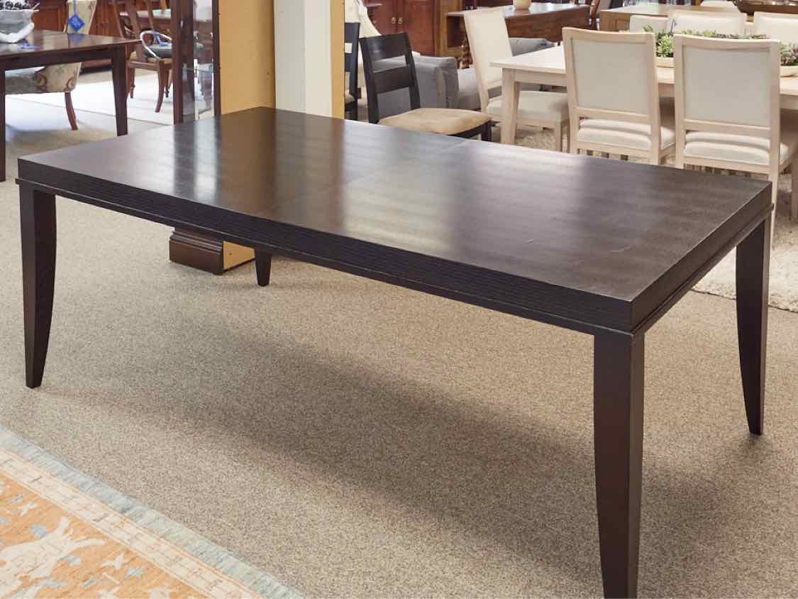 Crate & Barrel Ebony Finish Dining Table