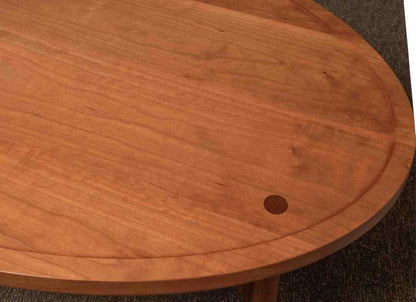 Thomas Moser Natural Cherry Oval  Cocktail Table