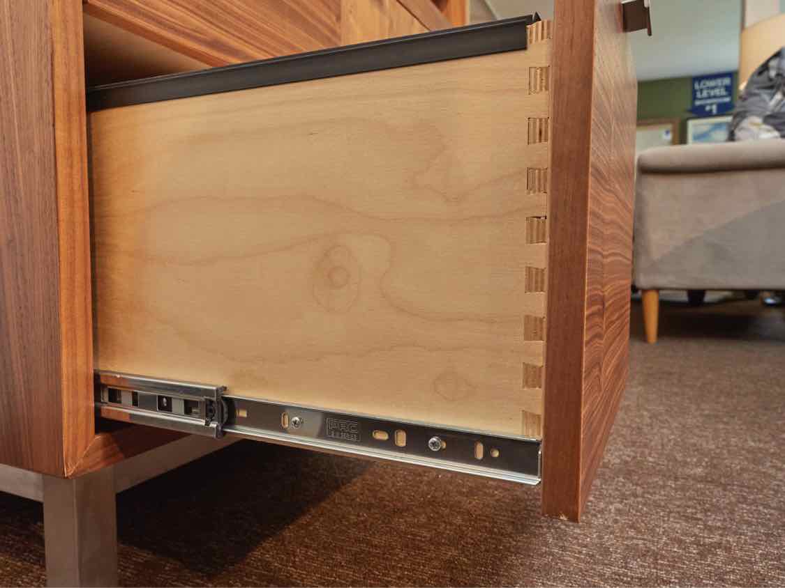 Room & Board  Walnut ' Copenhagen' 1 Drawer/ File Drawer & Door Office Console