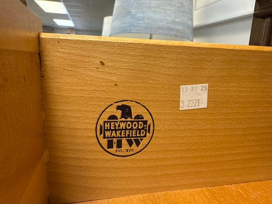 Heywood Wakefield Solid Maple5 Drawer Chest on Chest