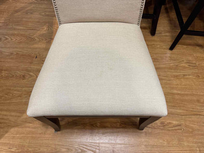 Pair of Linen Dining Chairs