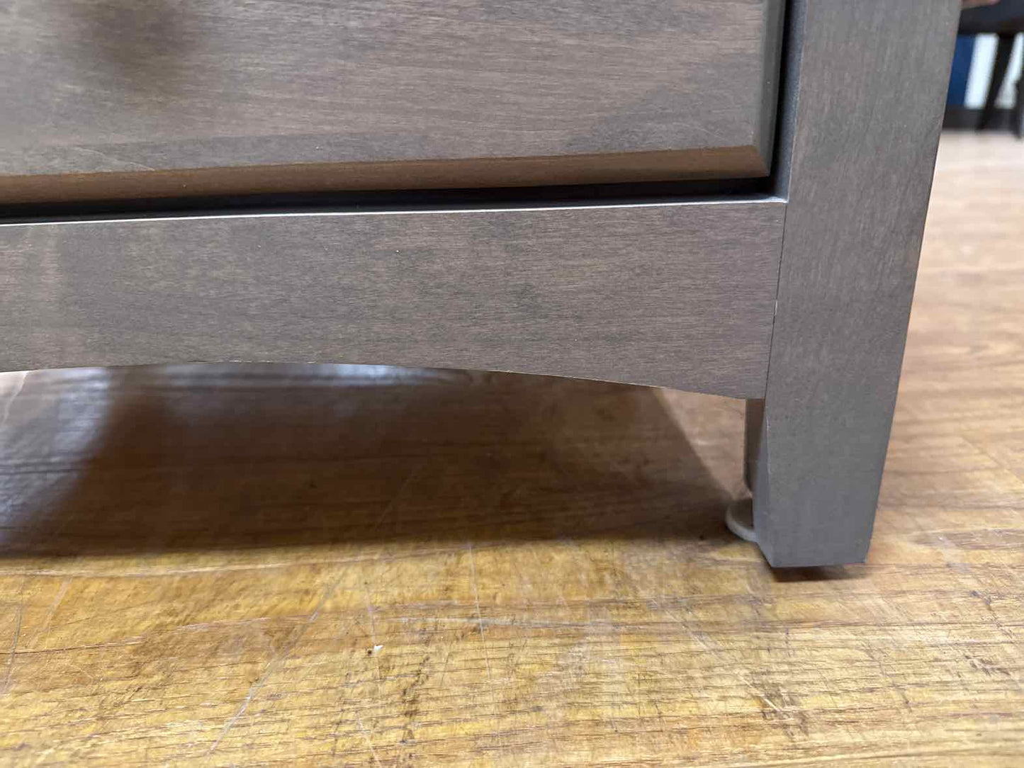 Three Drawer Washed Grey Nightstand