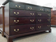 Solid Cherry 9 Drawer Triple Dresser