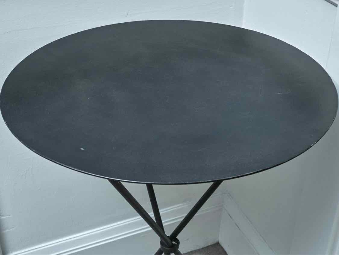Black  Metal Round  Bistro Dining Table