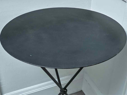 Black  Metal Round  Bistro Dining Table