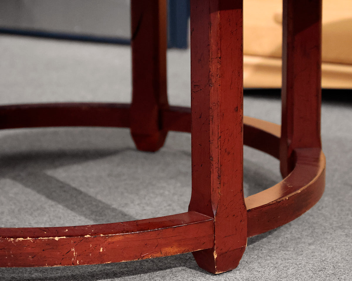 Bob Timberlake Red "Grist Mill" Cocktail Table