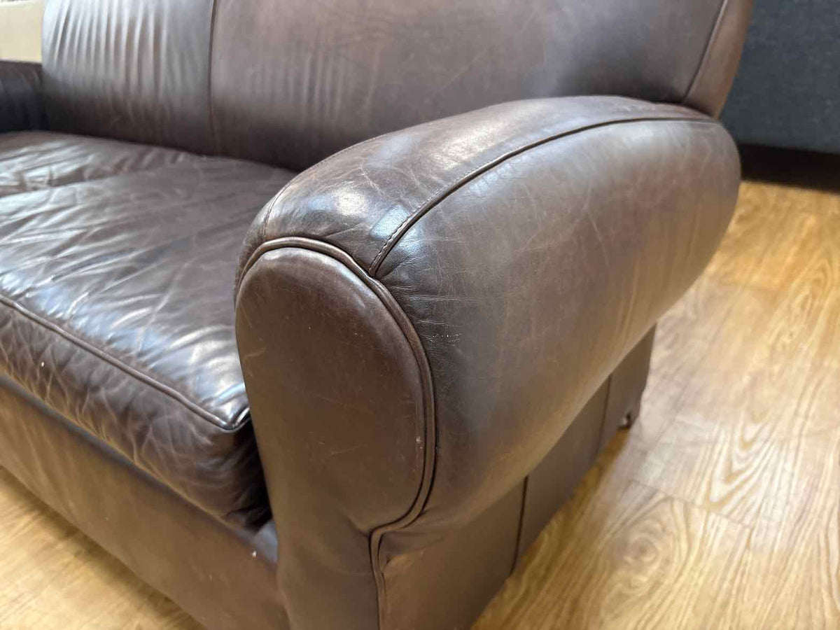 Pottery Barn 'Manhattan' Leather Sofa