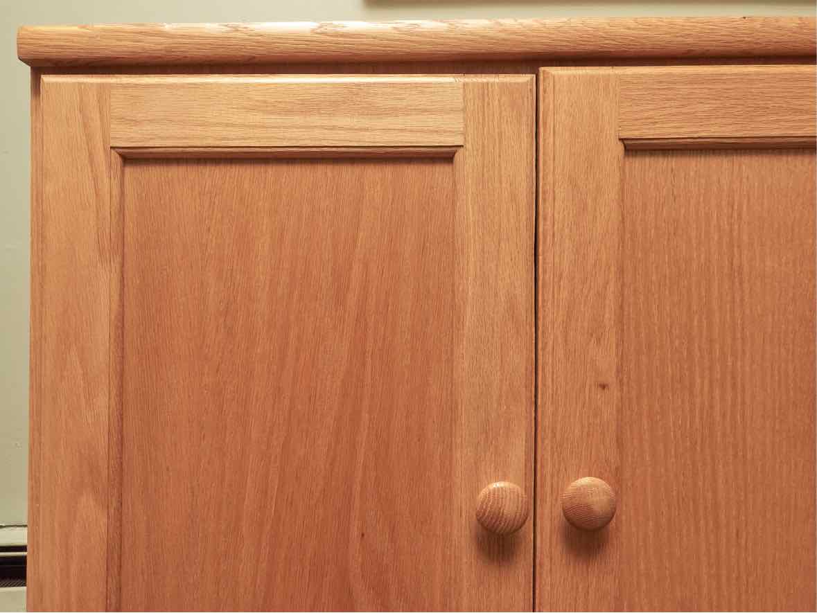 Unfinished Business Oak  Sideboard with 4 Wood Doors