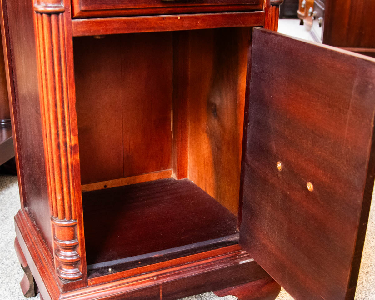 Solid Mahogany Nightstand W/ 1 Door
