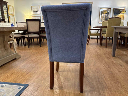Set of 6 Denim Blue Parson's Dining Chairs