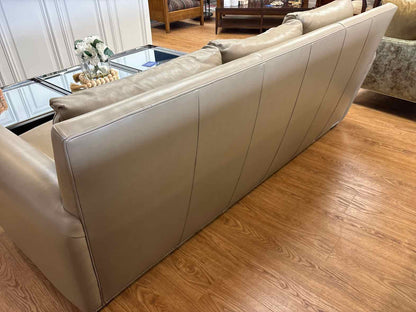 Hancock and Moore 3-Seat Leather Sofa in Putty