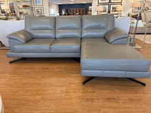 Cellini L-Shaped Leather Sectional