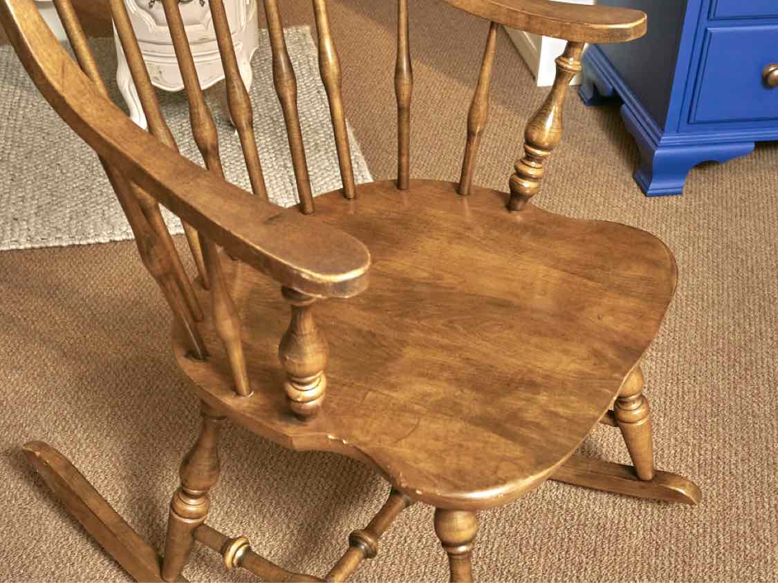 Ethan Allen  Cherry Finish Rocking Chair