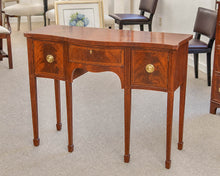 Baker "Historic Charleston" Federal-Style Mahogany Serpentine Console Table